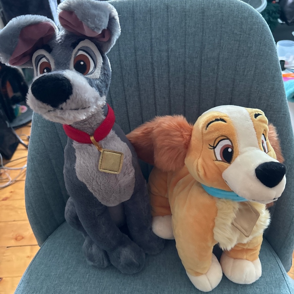 Lady and the tramp disney store plush